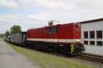 Museumsbahn Schonheide Am 13.06.2010 verl�sst L45H-083 den Bahnhof St�tzengr�n-B�rstenfabrik. 