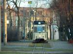 Tw 101 als Linie 4 (Vogelwiese - Hbf) am Postring ...