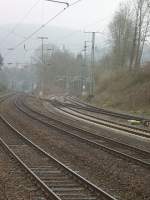 Die Bahnhofseinfahrt von Bammental ...  Daniel Oster 18.02.2011
