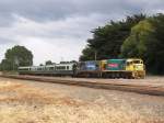 DCP 481-8 und DC 446-7 mit SW-wagen (ex BR mk2), Masterton, 3/1/2009