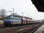 Die 185 086, NIAG 14, mit GZ bei K�ln West am 17.04.2013