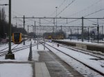 Die sicht auf die Ausfahrt aus dem Bahnhof Enschede. Fotografiert am 04.01.11.