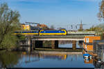 NS 186 045 / Amsterdam Lozingskanaal, 14. April 2022<br>
Leermaterialzug Watergraafsmeer - Amsterdam Centraal