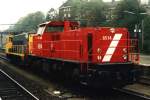 6514 und 2215 mit Lokzug auf Bahnhof Arnhem am 6-11-1995.