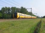 3412, 3413 und eine unbekannte  Buffel  mit Regionalzug 9153 Zwolle-Groningen bei Tynaarlo am 14-5-2008.