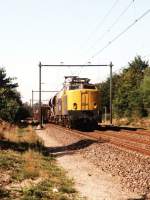 1204 mit Gterzug 53025 Kijfhoek-Amersfoort bei Soestduinen am 22-9-1997.