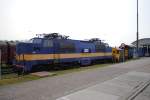 Ehemalige N.S.- und ACTS Lok 1252 steht in Amersfoort (NL)wo er umlackiert wird als   neue Märklin Werbe Lok für das 175 Jahrige Eisenbahn Fest der Niederlandische  Eisenbahnen..