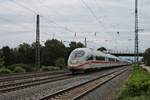 Nachschuss auf NS 406 052-1 (4652)  Arnhem  der am 16.09.2016 als ICE 505 (Köln Hbf - Basel SBB) zusammen mit 406 007-5 (4607)  Hannover  als ICE 105 (Amsterdam CS - Basel SBB) durch den Bahnhof