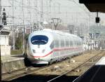 ICE 3 4652 Arnhem (mit neuer Namensgebung  HISPEED  anstatt des niederlndischem Logos) fhrt aus dem Bahnhof Brssel Nord aus.