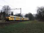 Plan V 955 und 963 mit D 3832 Emmen-Zwolle bei Herfte am 2-4-2010.