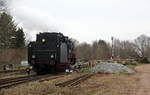 Ein Blick auf die 01 1075 von SSN fährt zum Wasserfassen und neue Kohle holen in Simpelveld(NL).