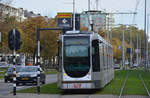 Am 20.10.2018 wurde diese Alstom Citadis Straßenbahn mit der Nummer  2147  in Rotterdam gesichtet.