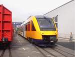 Der CORODIA LINT der niederlndischen Eisenbahngesellschaft Syntius am 29.9.02 auf der InnoTrans Berlin.