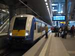 nord-ostsee-bahn-nob InterConnex nach Warnem�nde am 24.01. in Berlin Hbf. (tief). Geschoben von 146 522-8 vielleicht sind man sie bald �fter in Berlin, die Privaten im FV.
