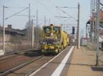 Hier ein Gleisreinigungsfahrzeug, bei ...  Alexander Borchardt 27.04.2010