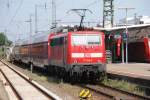 Rheine, 06.06.2010, 111 134-3 als RE15 nach Emden Hbf  ...