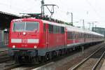 Die 111 112 zieht die RB35 aus K�ln Deutzerfeld zur ...