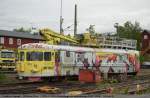Ein ehemaliger Y6 Triebwagen der SJ der zum Oberleitungsrevionsfahrzeug LMV ...