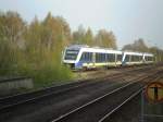 Nach ca 7min V�rsp�tung kommt auch die NordWestBahn nach Wilhelmshaven ...
