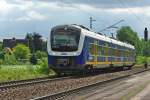 nordwestbahn-nwb Ja was ist denn das!? Schon von weitem zu sehen aber erst gecheckt, was es ist, als es endlich da war: ET 440 331 der NWB war am 06.07.20120 vermutlich auf Probefahrt in Richtung Norden. Aufgenommen in Radbruch.