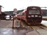 92.56, 92.06 auf Bahnhof Trondheim am 6-7-2000. Bild und scan: Date Jan de Vries.