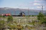 Gterzug von CargoNet auf dem Dovrefjell kurz vor der ehemaligen Station Fokstua am 01.07.2010.