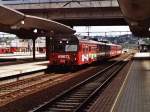 69672 mit Zug Oslo-Skyen auf Bahnhof Oslo am 11-7-2000. Bild und scan: Date Jan de Vries.