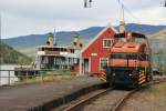 Eine Henschel DHG 500 der Norsk Hydro steht am Bahnhof Ml, 27.09.2009
