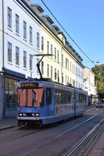 OSLO (Provinz Oslo), 07.09.2016, Wagen 139 als Linie 12 in der Thorvald Meyers gate