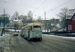 Oslo Oslo Sporveier SL 11 (Høka SM53 252) Grefsenveien am 23. Januar 1971. - Scan eines Farbnegativs. Film: Kodak Kodacolor X.