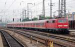 111 186 schiebt am 24.07.10 ihre RB aus dem N�rnberger ...