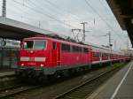 111 056-8 ist hier f�r den Allersberg-Express anstelle einer 112 ...