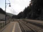 Bahnhofsausfahrt Richtung Zella-Mehlis, in ...  Frank Thomas 09.11.2010