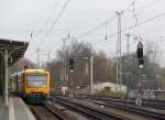 Tristess in K�nigs Wusterhausen, links steht Abfahrbereit die ODEG nach ...