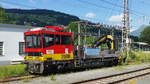 99 81 9131 454-6A von ÖBB Infra wartet in Kirchberg in Tirol auf neuen Einsatz; 19.06.2018  