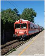 Am 1.September 2009 fuhr ein ungarischer Triebzug durch den Bahnhof Kledering. Was ist das fr ein Fahrzeug?
Das einzige, was ich herausgefunden habe ist, dass es ein alter stinkender, ungarischer Schrotthaufen ist.