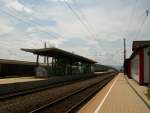 Blick auf den Bahnhof Treibach-Althofen am 3.8.2014