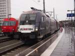 1116 222 mit RJ 260 von Wien Westbahnhof nach München Hbf. Am 02.04.15 flügelt er in Salzburg Hbf.