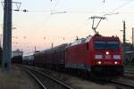 185 345 vor dem NG 68128 von Wien Floridsdorf Frachtenbahnhof (O) nach Wien Zentralverschwindebahnhof Einfahrt (Ze); am 20.08.2012