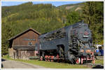 Als besonderes Exponat steht am Bahnhof Vordernberg-Markt die 297.401 (BJ 1942). Sie war mit fast 2000 PS die stärkste Zahnraddampflokomotive der Welt und wurde am 13.5.1964 ausgemustert. Ihre Schwester 297.402 wurde bereits 1949 ausgemustert und diente bis zur Verschrottung als Ersatzteilspender für 297.401. (13.10.2019)