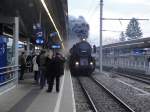 Die 52.4984 fhrt in den Bahnhof Wien Meidling ein.