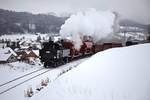 Auch dieses Bild der 431.032 (ex ÖBB 93.1360) ist in Roztoky u Silemnice entstanden. Am Samstag stand hier jedoch noch kein Schneemann. (12.01.2019)