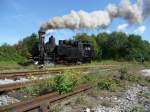 Am Dampftag im Eisenbahnmuseum Heizhaus Strasshof war die 97.208 im Einsatz.