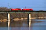 2016 Doppel auf der Ostbahnbrcke, am 21.03.2012.