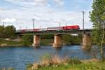 Standard auf der Brcke ber die neue Donau zwischen Wien Praterkai und Wien Lobau.