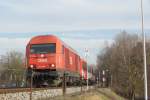 REX von Salzburg kurz vor der Einfahrt in den Bahnhof Braunau am Inn (05.02.2014)