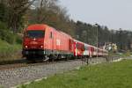 2016 062 fährt am 1.04.2104 mit R4717 aus dem Bahnhof Laßnitzthal aus.