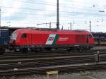 Die 2016 901 der Steiermrkischen Landesbahn brachte am 31.07.2005 einen Containerzug nach Salzburg.