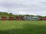 Die 2050 005 am 12.06.2011 unterwegs auf der Ampflwanger Museumsbahn.