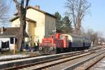 BIF 2062 053-1 am 22.Jänner 2016 mit dem SR 14295 in Traiskirchen Aspangbahn.